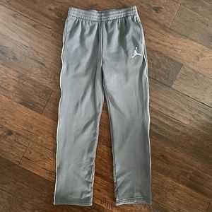 Therma Fit Gray Elastic Waist Straight Leg Sweatpants L